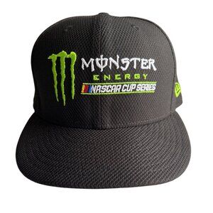 Monster Energy NASCAR Cup Series New Era 59FIFTY Black Fitted Hat 7 3/8